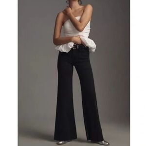 Anthropologie Pilcro The Icon Flare Jeans Black Size 26 LIKE NEW